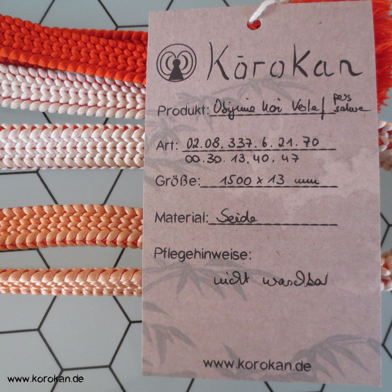 persimmon, sakura Verlauf Obijime, geflochten, Koi