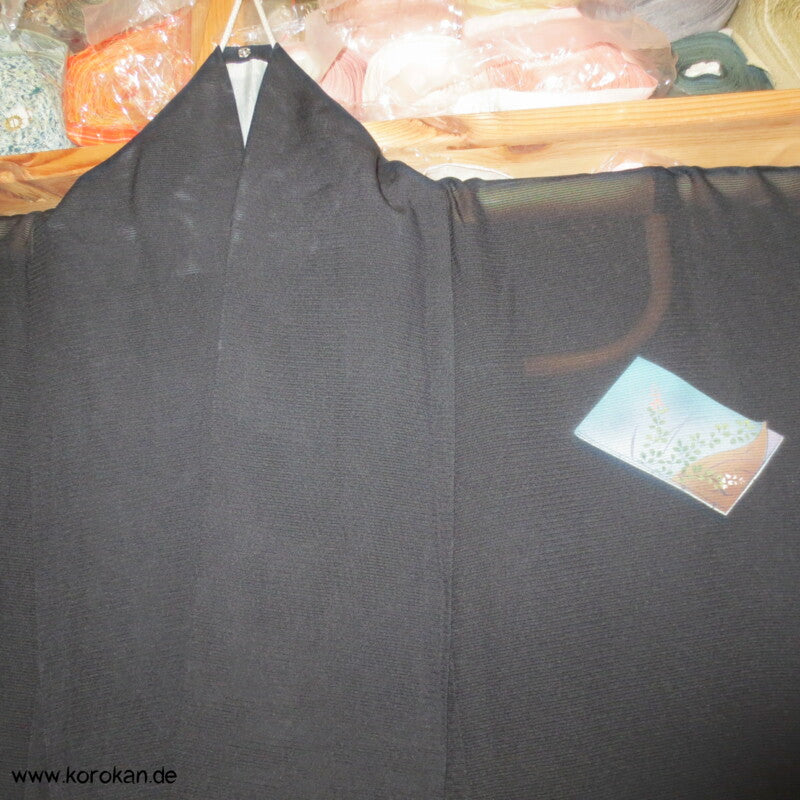 Shikishi Rho Seide Hitoe Homongi Kimono, halbtransparent