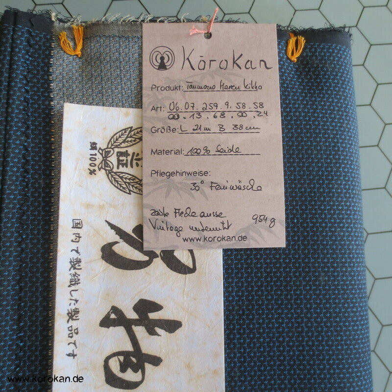 Tanmono Stoff Kikko Tsumugi Seide für Männer Kimono Ensemble