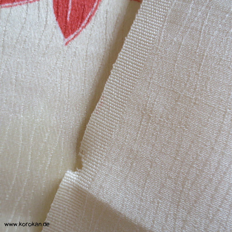 Ahornblatt, Schmetterling Seide / Wolle Kimono Stoff