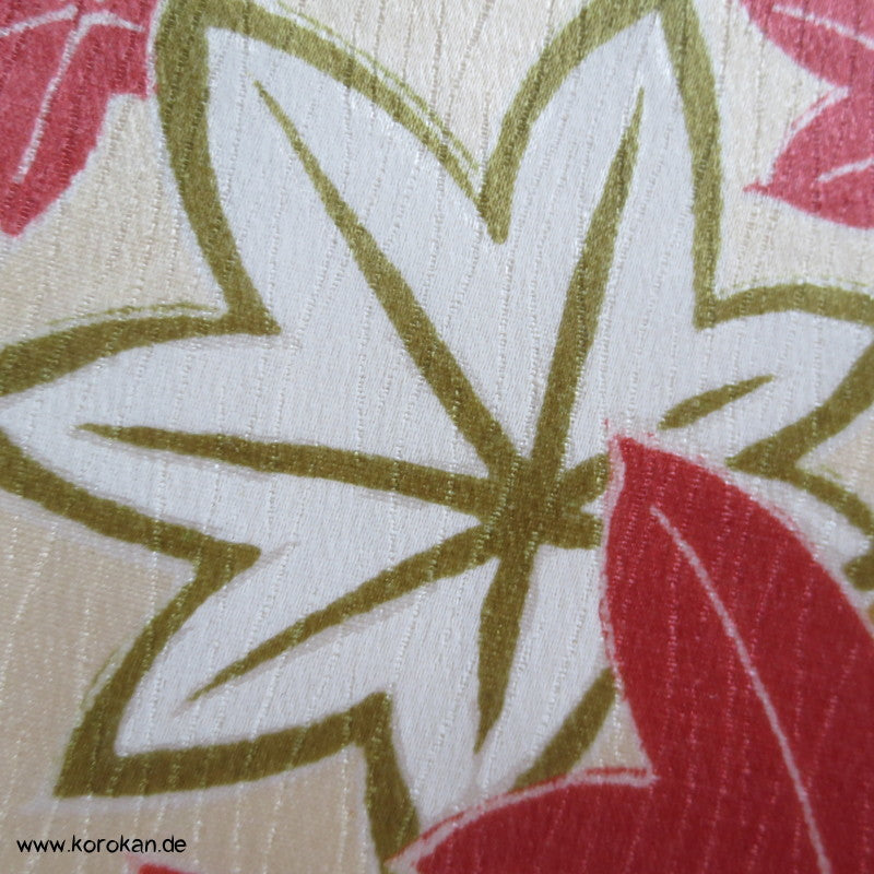 Ahornblatt, Schmetterling Seide / Wolle Kimono Stoff