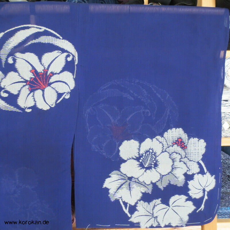Blüten Rondelle Hitoe ungefütterter Kimono, Jacquard Decoupè