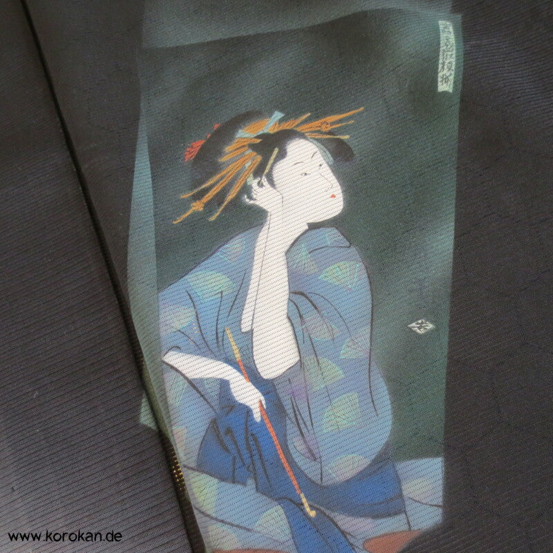 Shikishi Rho Seide Hitoe Homongi Kimono, halbtransparent
