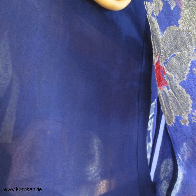 Blüten Rondelle Hitoe ungefütterter Kimono, Jacquard Decoupè