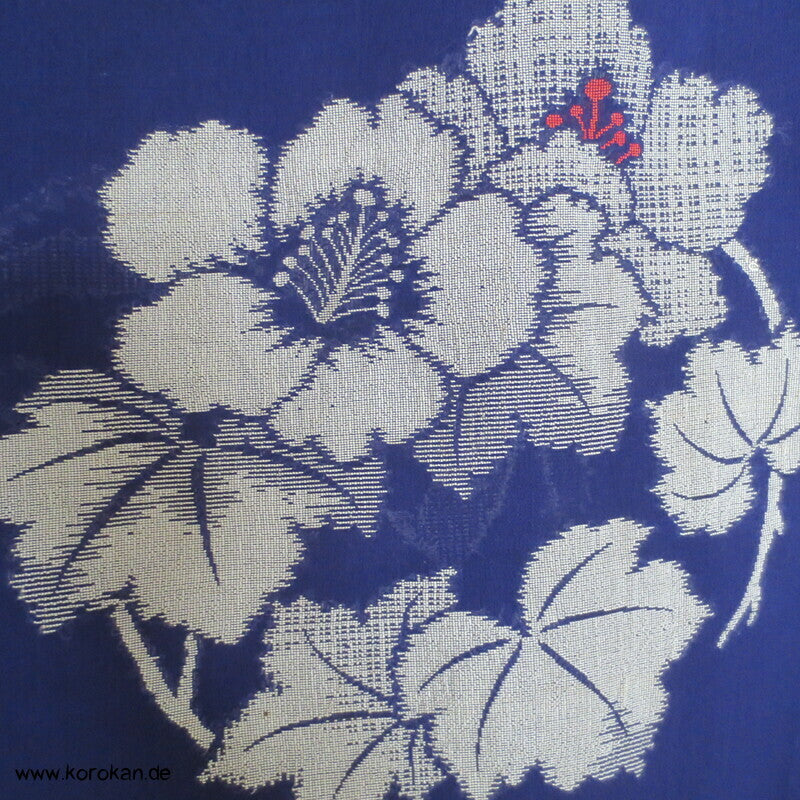 Blüten Rondelle Hitoe ungefütterter Kimono, Jacquard Decoupè