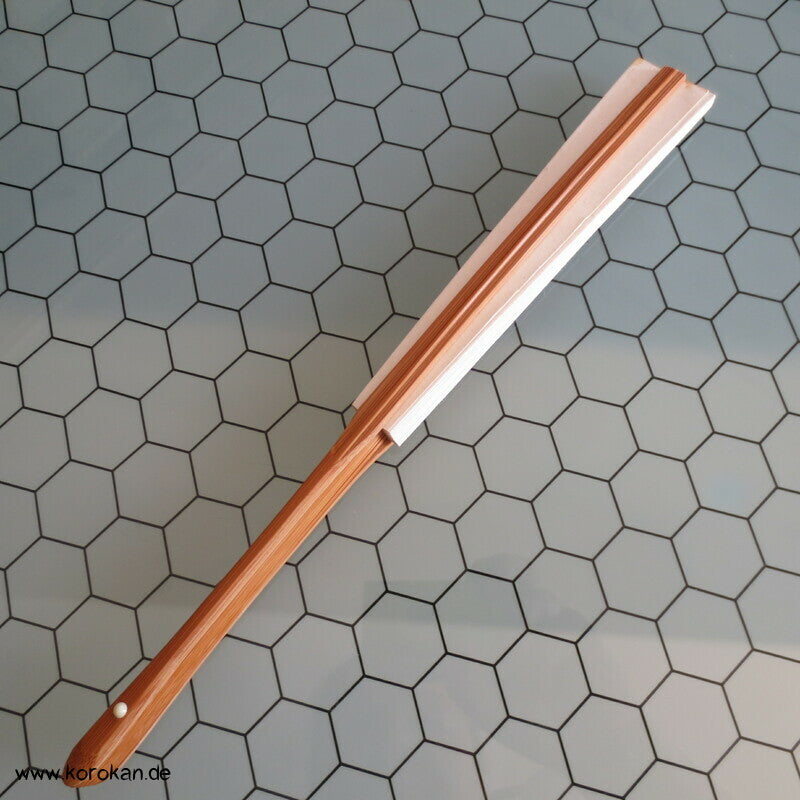 Kanji Zeichen und Stempel Fächer - Papier / Bambus