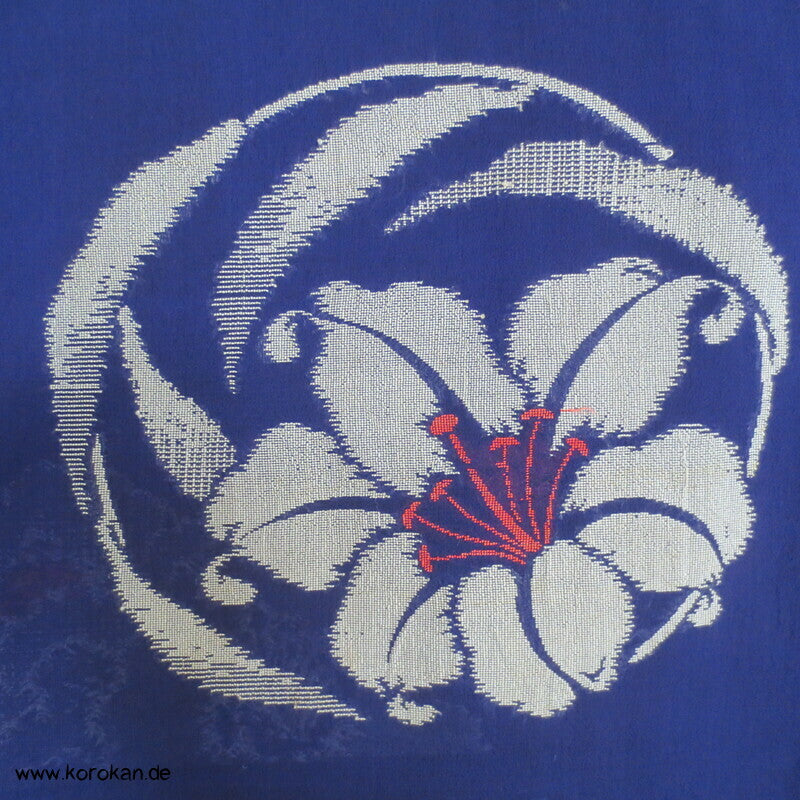 Blüten Rondelle Hitoe ungefütterter Kimono, Jacquard Decoupè