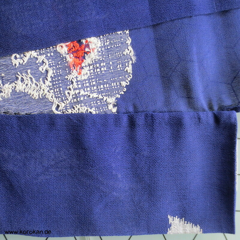 Blüten Rondelle Hitoe ungefütterter Kimono, Jacquard Decoupè