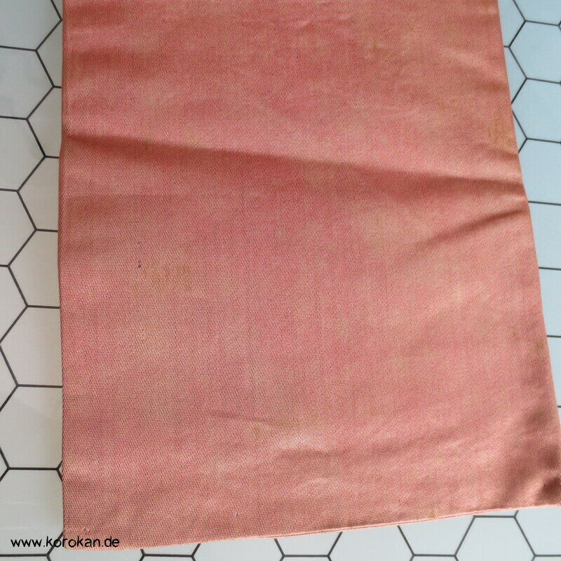 Kraniche auf Kiefern, antiker Japan Nagoya Seidenbrokat Obi, nur Material