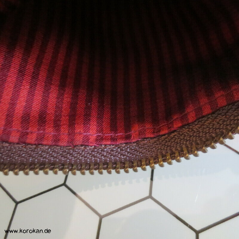 japanische Upcycling Meisen Tasche mit Reißverschluss, Varianten