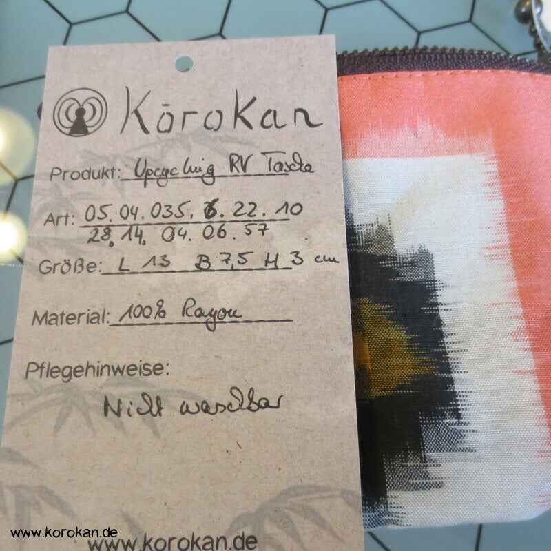 japanische Upcycling Meisen Tasche mit Reißverschluss, Varianten