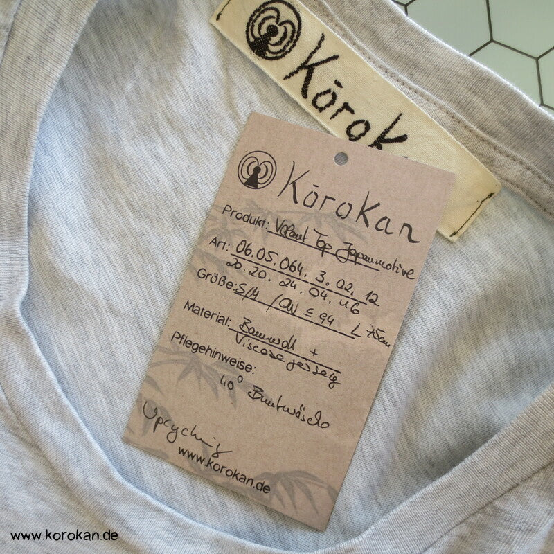 Volant Baumwoll Jersey Long Top / Minikleid Japanmotive