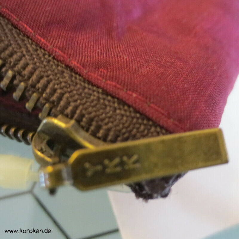japanische Upcycling Meisen Tasche mit Reißverschluss, Varianten
