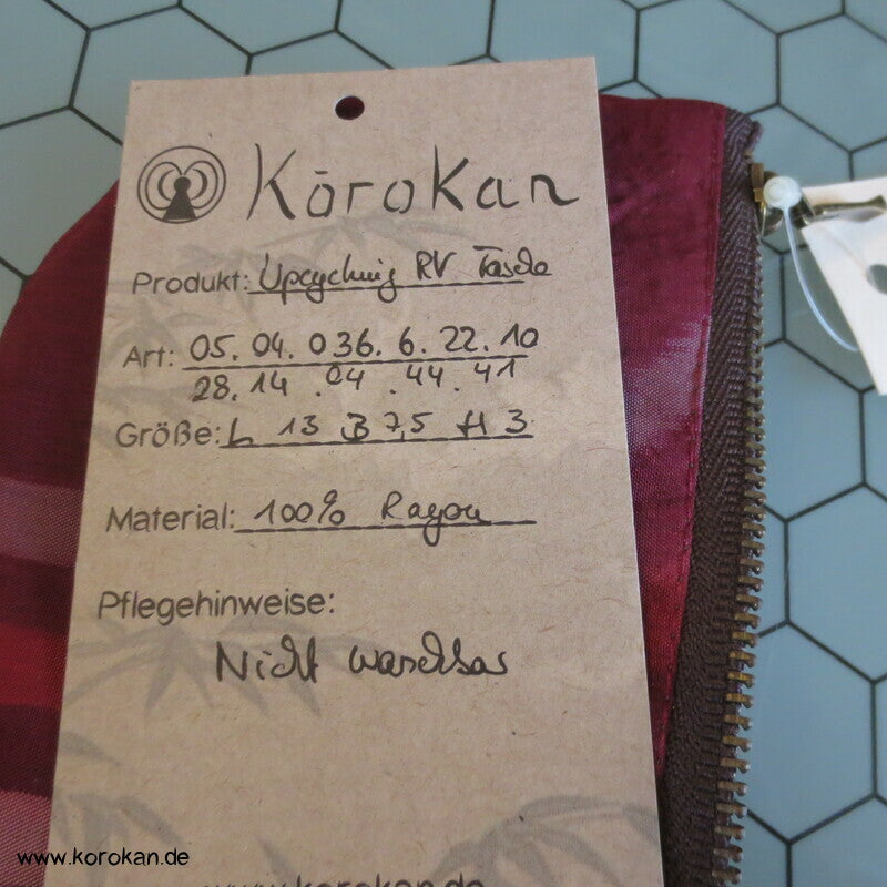 japanische Upcycling Meisen Tasche mit Reißverschluss, Varianten