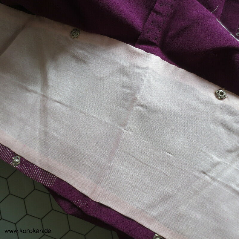 Libellen, Asanoha Geflecht Hitoe Seiden Jacquard Decoupé Kimono