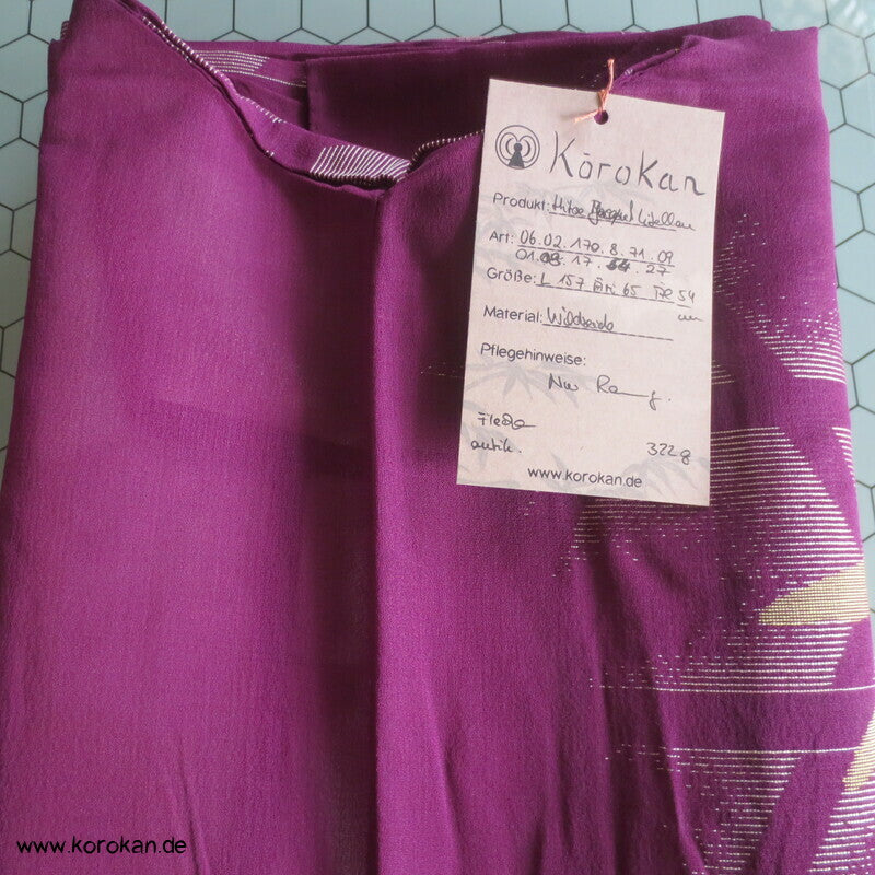 Libellen, Asanoha Geflecht Hitoe Seiden Jacquard Decoupé Kimono