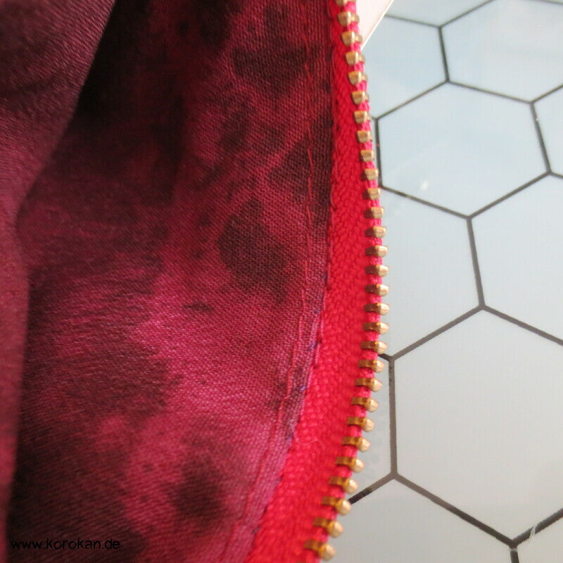 japanische Upcycling Meisen Tasche mit Reißverschluss, Varianten