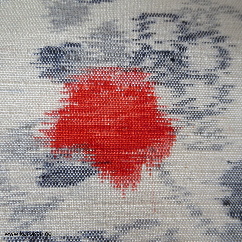 Umezweige Kasuri Tsumugi Kimono Seide