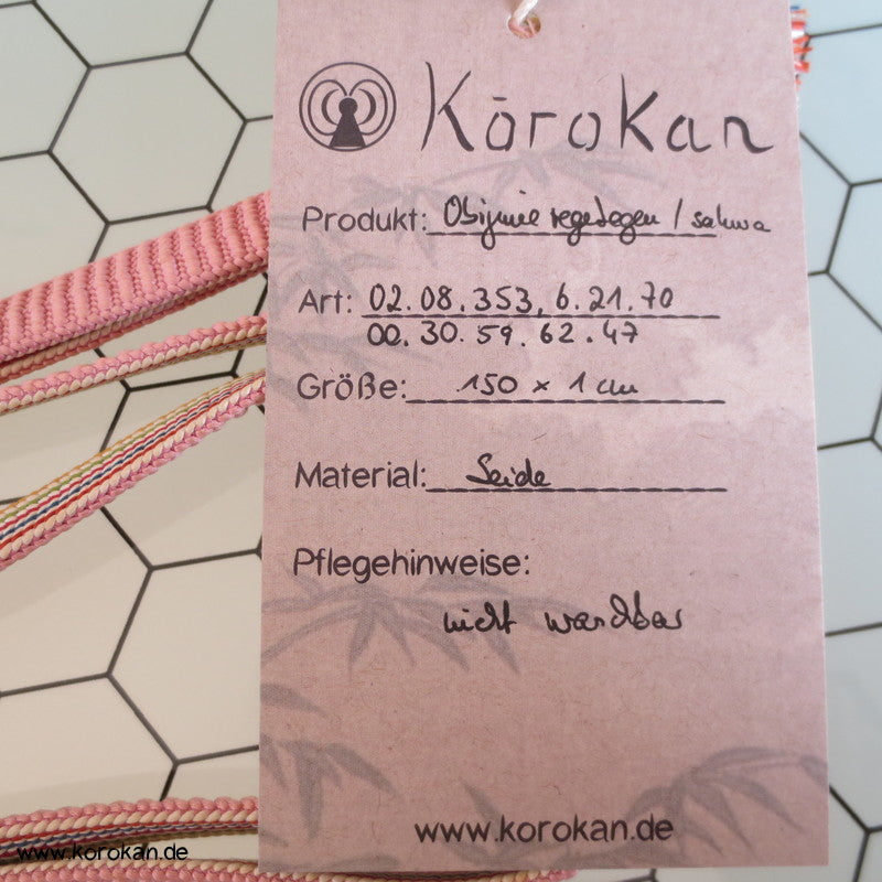 regenbogen in sakura Obijime, geflochten