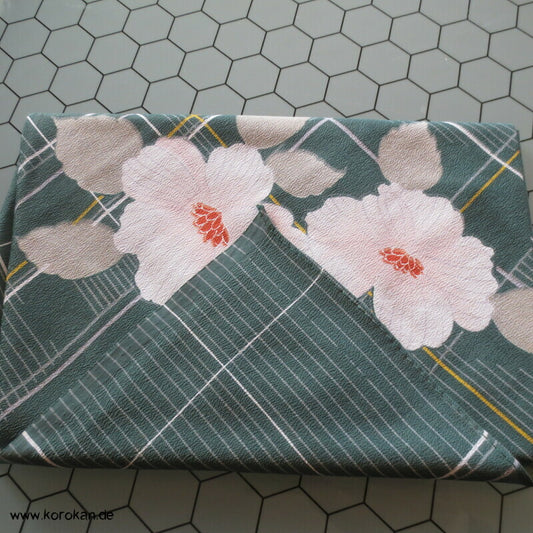 Furoshiki, Vintage unbenutzt, Kamelie