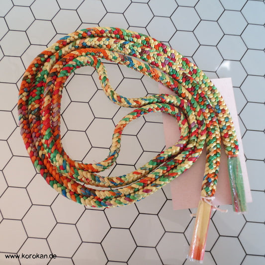 regenbogen, hellgelb, bunt Obijime, geflochten