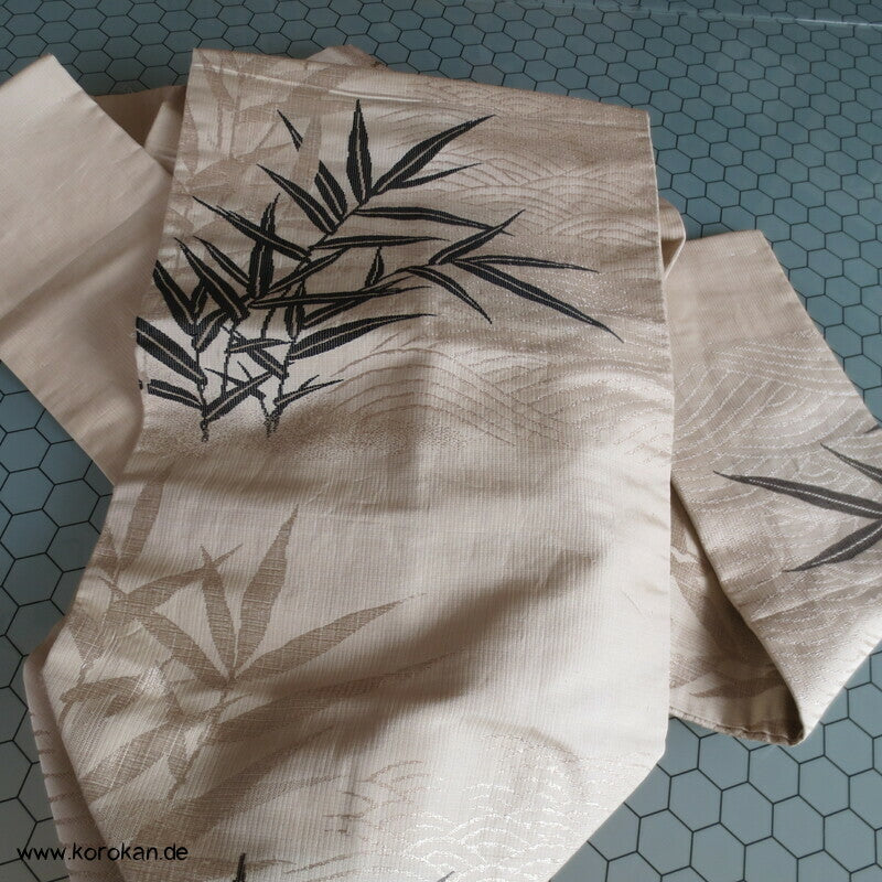 Bambus gewebt Nagoya Obi, defekt, nur Material