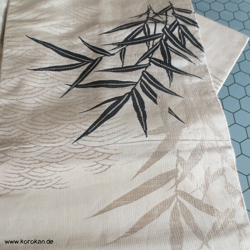 Bambus gewebt Nagoya Obi, defekt, nur Material