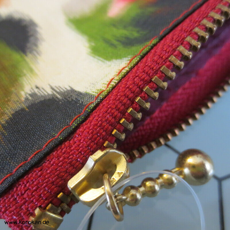japanische Upcycling Meisen Tasche mit Reißverschluss, Varianten
