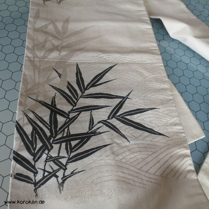 Bambus gewebt Nagoya Obi, defekt, nur Material