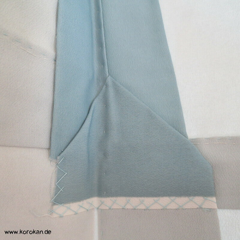 wilde Wellenkämme Hitoe Hakama Ue kurzer Kimono