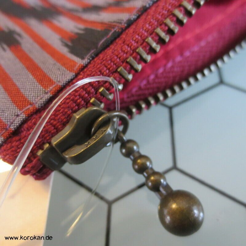japanische Upcycling Meisen Tasche mit Reißverschluss, Varianten