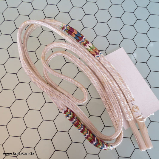 weiß bunter Obijime, geflochten