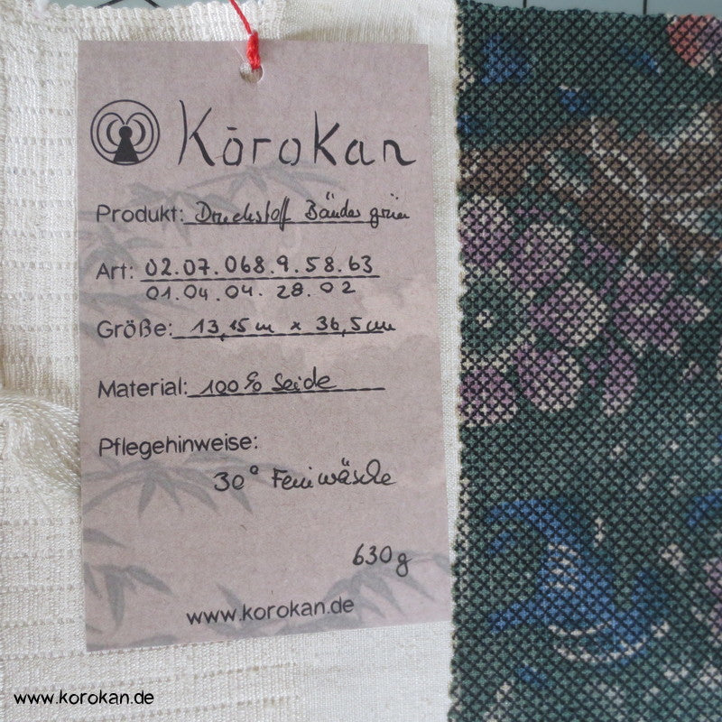 Michinagadori Druck Tsumugi Kimono Seide