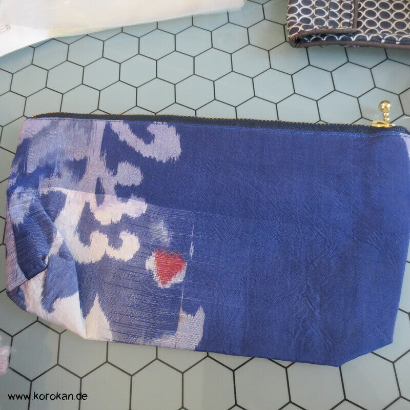japanische Upcycling Meisen Tasche mit Reißverschluss, Varianten