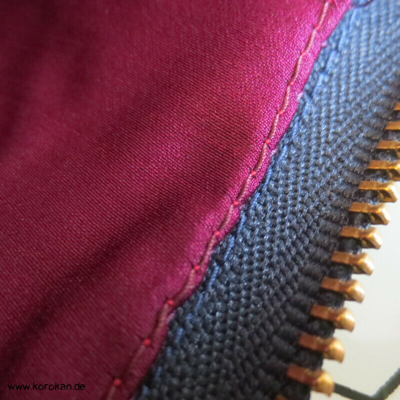 japanische Upcycling Meisen Tasche mit Reißverschluss, Varianten