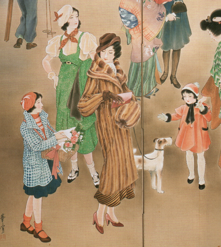 Kleider, Jacken und Mäntel