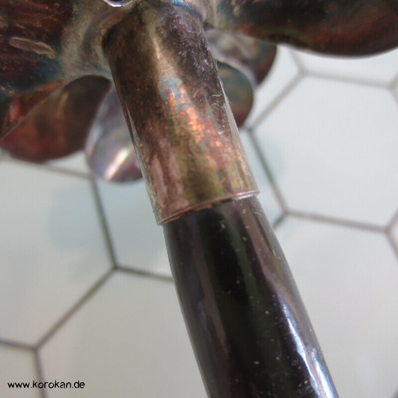 Metallblüten Haarnadel in handgefertigter Prachtschachtel