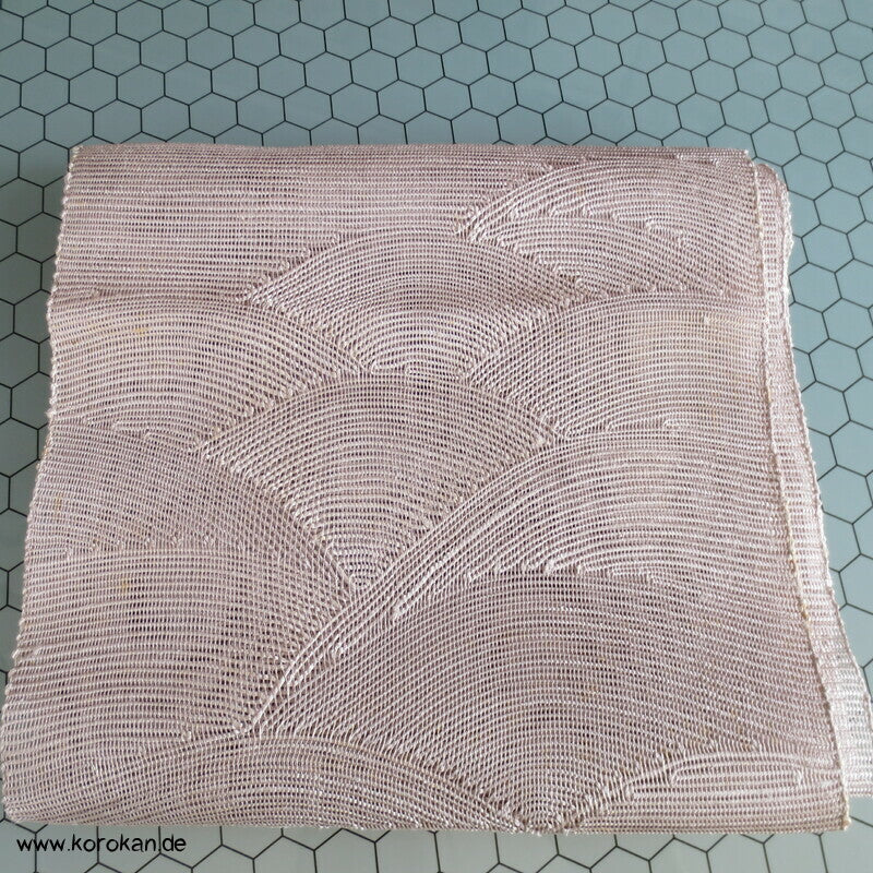 Segaiha Naturwellen Sommer Nagoya / Fukuro Obi grobgewebte Seide