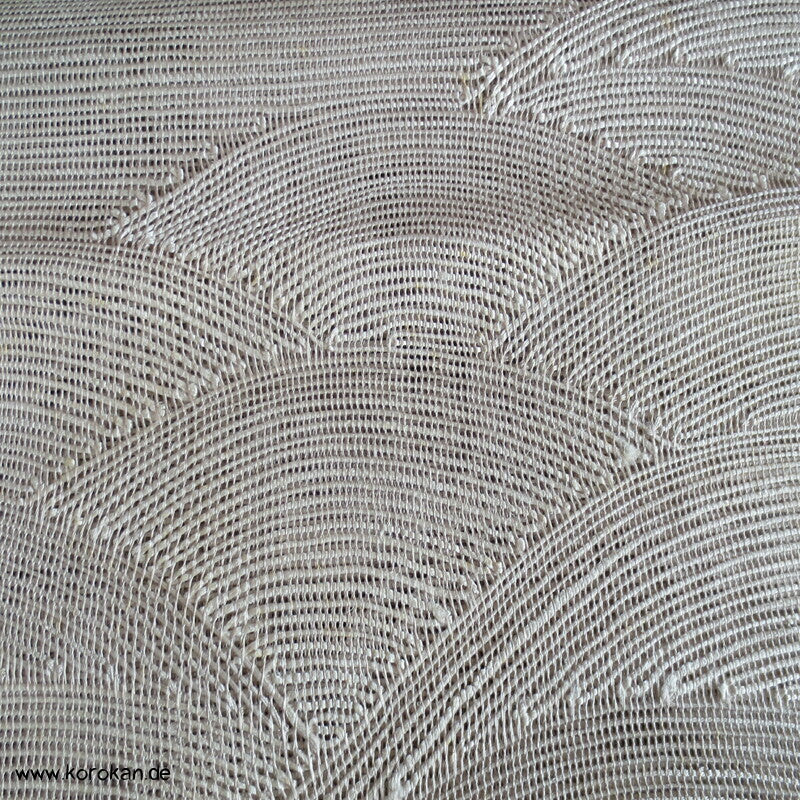 Segaiha Naturwellen Sommer Nagoya / Fukuro Obi grobgewebte Seide