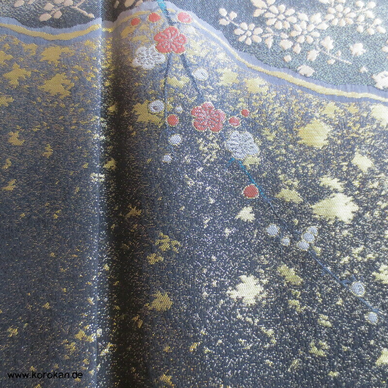 gewebte 4 Jahreszeiten Seidenbrokat Tomesode Kimono