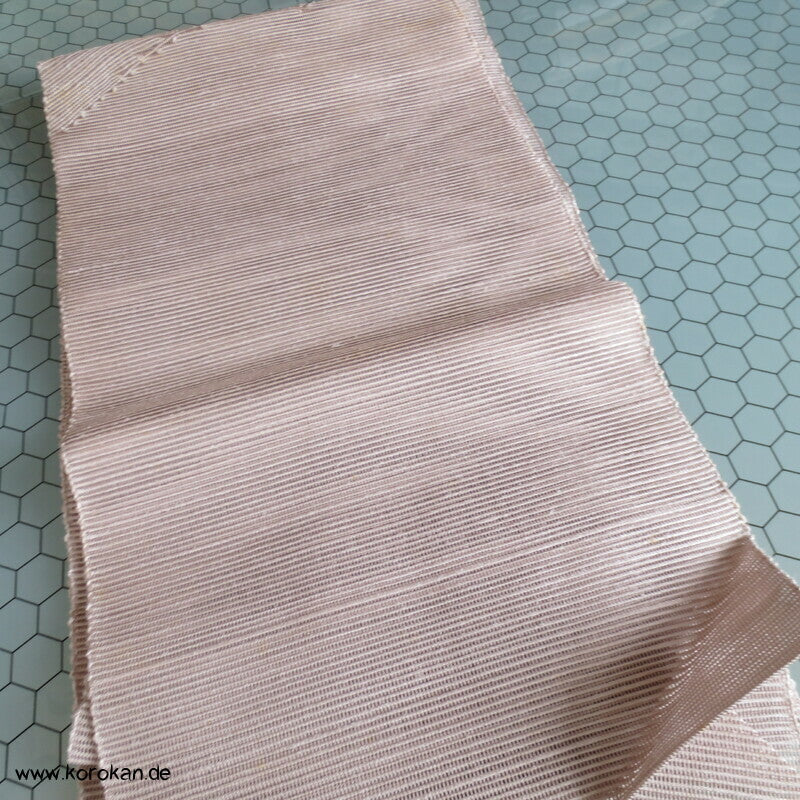 Segaiha Naturwellen Sommer Nagoya / Fukuro Obi grobgewebte Seide