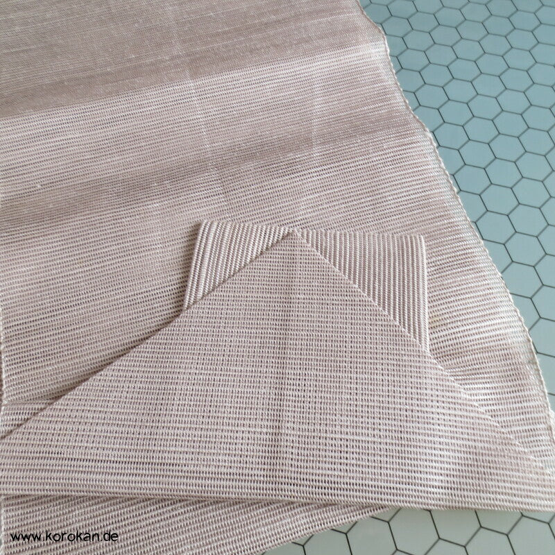 Segaiha Naturwellen Sommer Nagoya / Fukuro Obi grobgewebte Seide