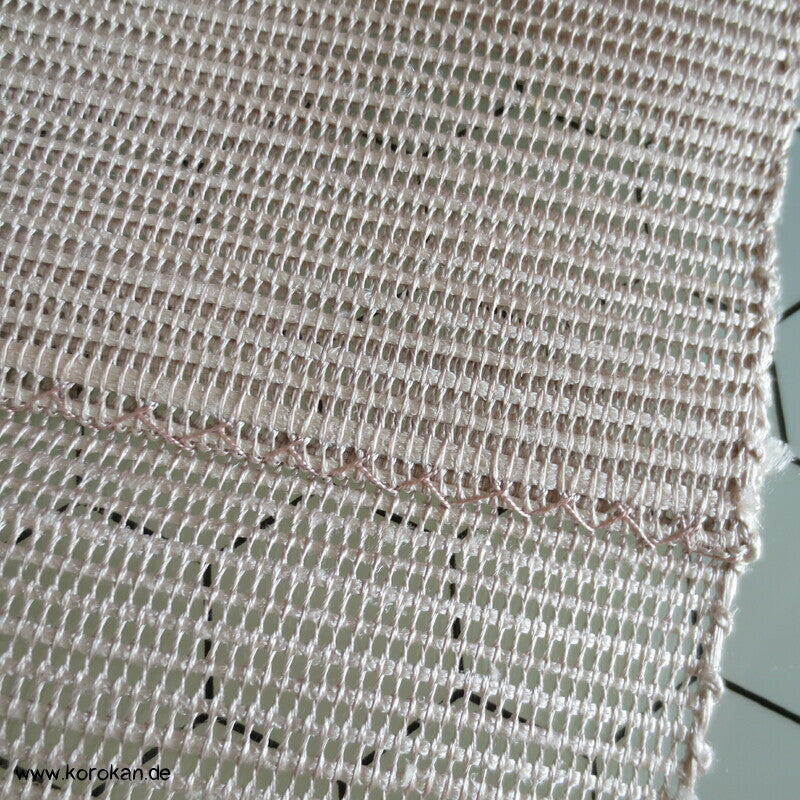 Segaiha Naturwellen Sommer Nagoya / Fukuro Obi grobgewebte Seide