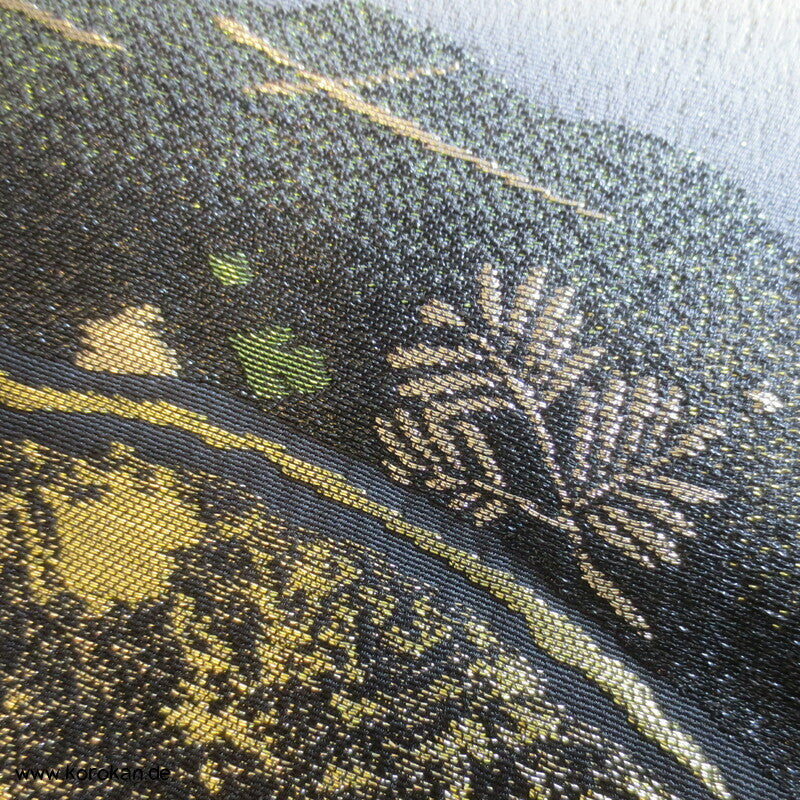 gewebte 4 Jahreszeiten Seidenbrokat Tomesode Kimono