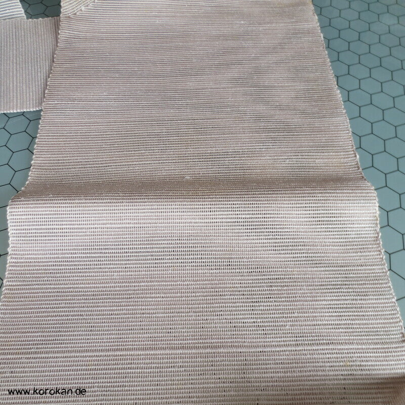 Segaiha Naturwellen Sommer Nagoya / Fukuro Obi grobgewebte Seide