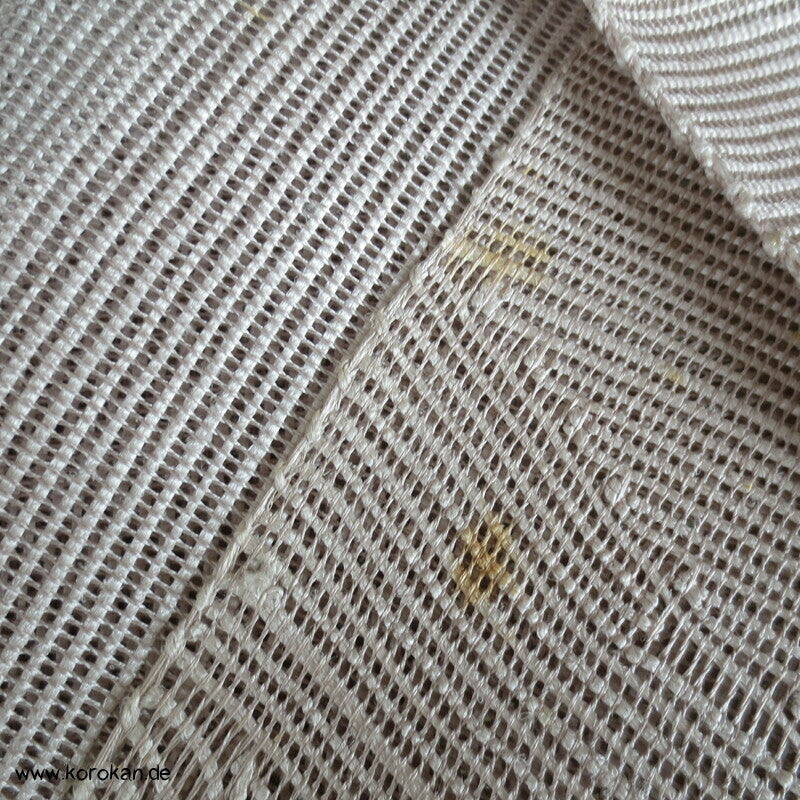 Segaiha Naturwellen Sommer Nagoya / Fukuro Obi grobgewebte Seide