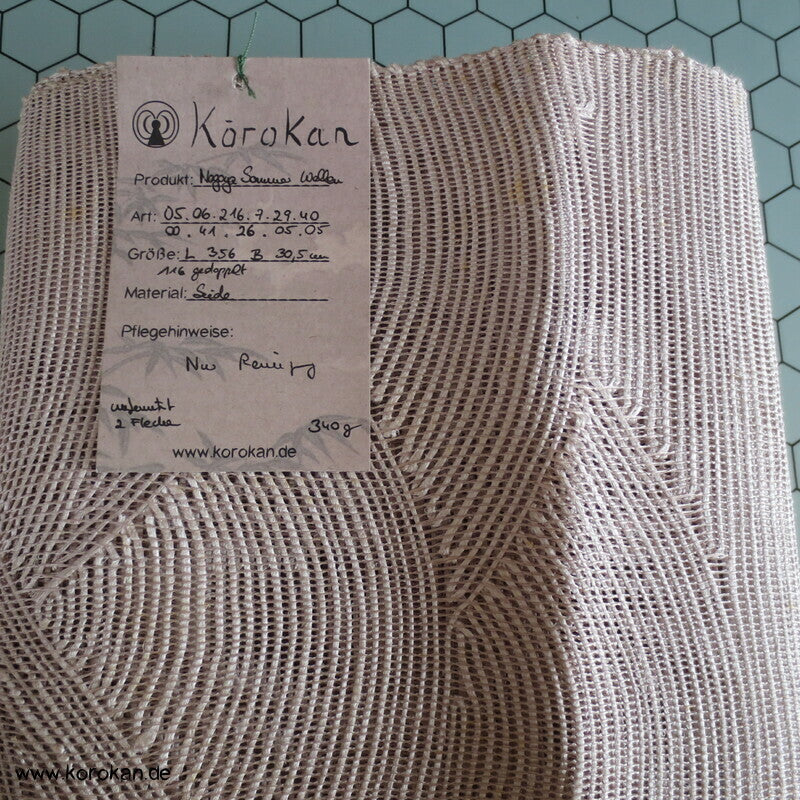 Segaiha Naturwellen Sommer Nagoya / Fukuro Obi grobgewebte Seide