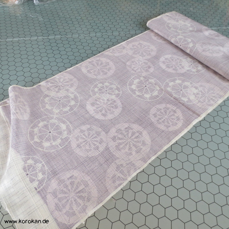 Genji Wheel - Wasserrad Kasuri Tsumugi Kimono Seide