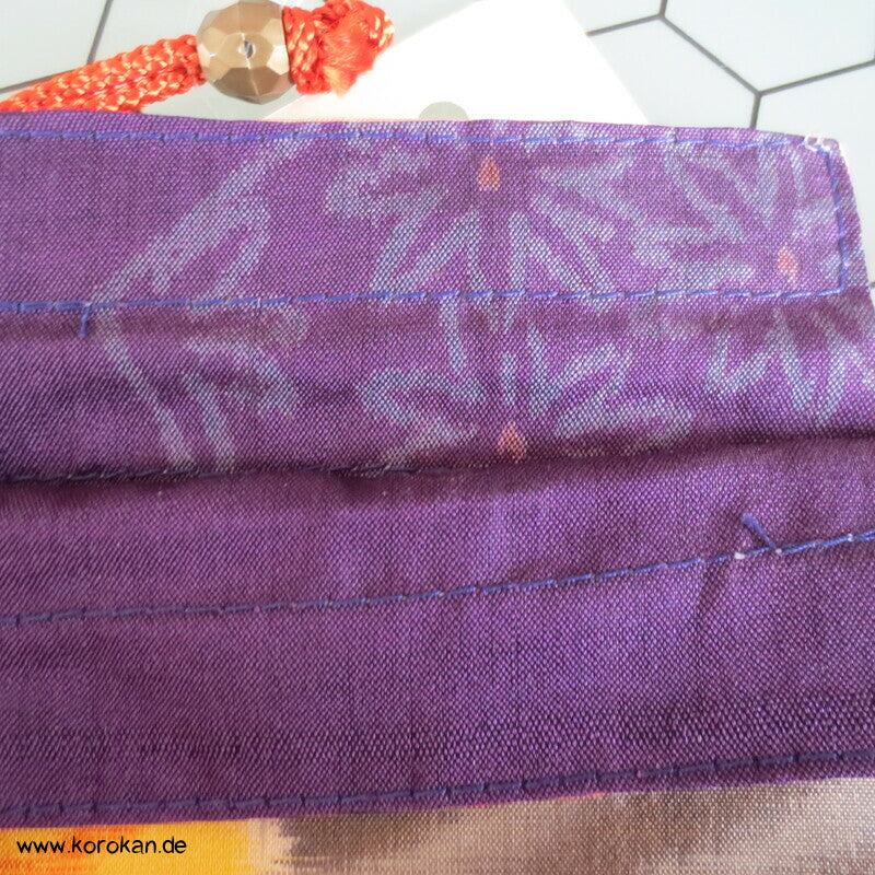 Japanische Upcycling Meisen Beutel mit Zugband - Varianten