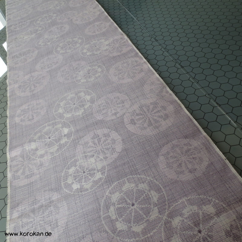 Genji Wheel - Wasserrad Kasuri Tsumugi Kimono Seide